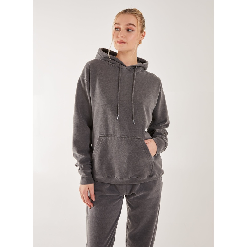 Washed Hoodie-S & M & L-Grey