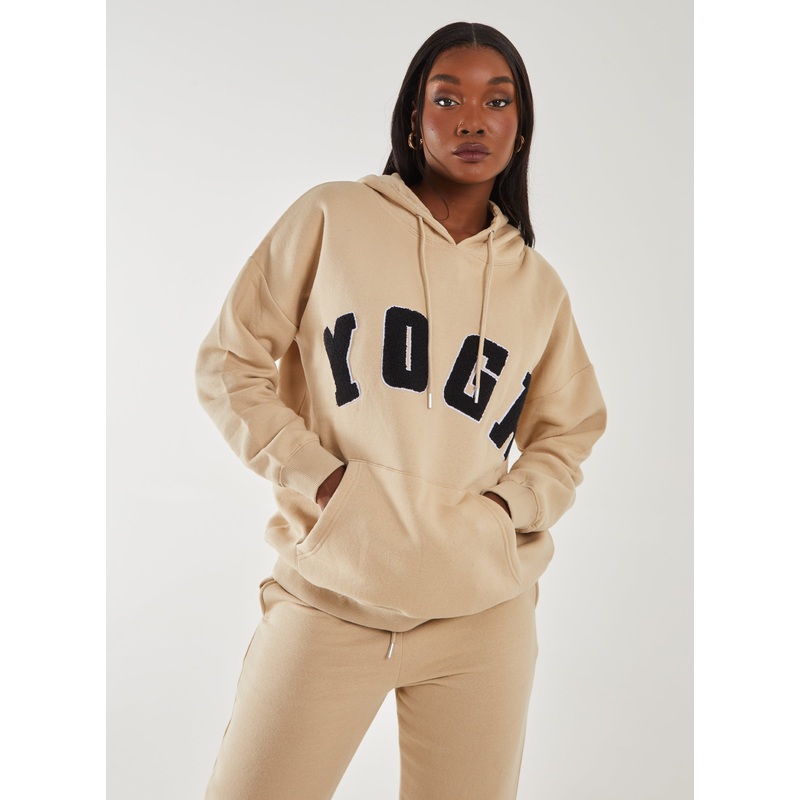 Yoga Sports Hoodie-S & M & L-Stone