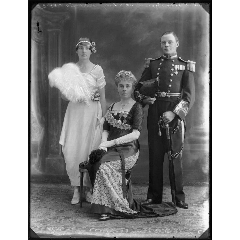 Barbara Arundell (ne Clarke), Lady Wood; Constance Barbara (ne Clarke), Lady Baird (later Lady Kennedy); Sir John Stuart Page Wood, 6th Bt Greetings Card