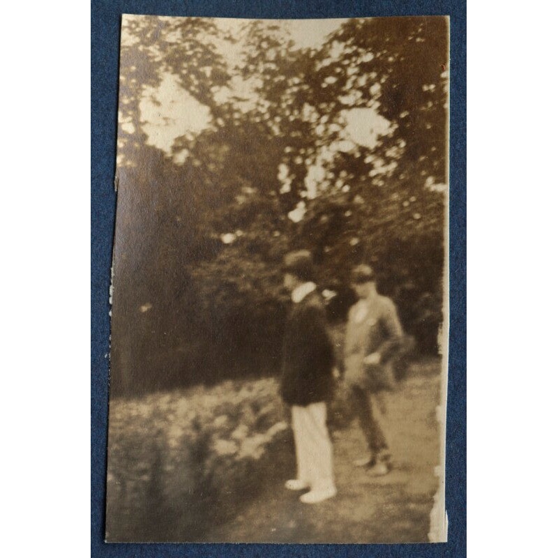 Two unknown men Greetings Card