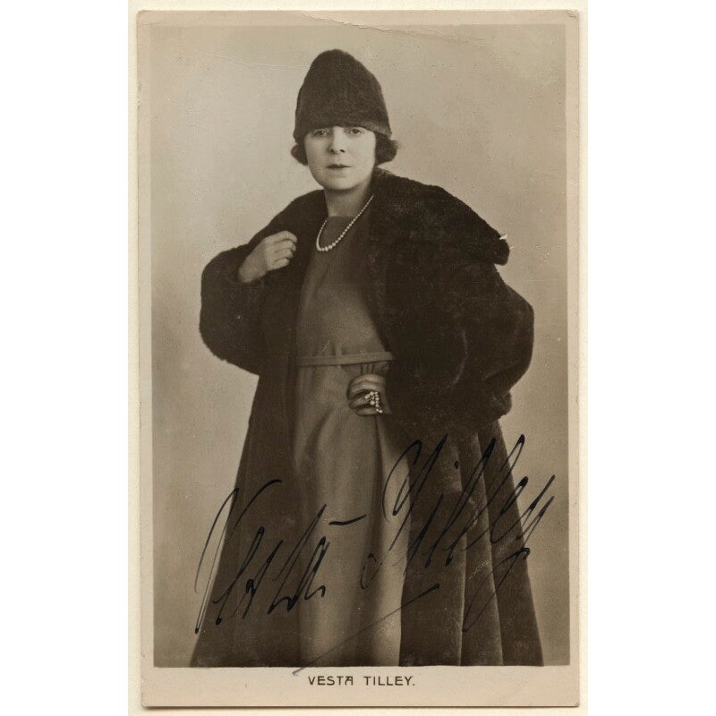 Vesta Tilley Greetings Card