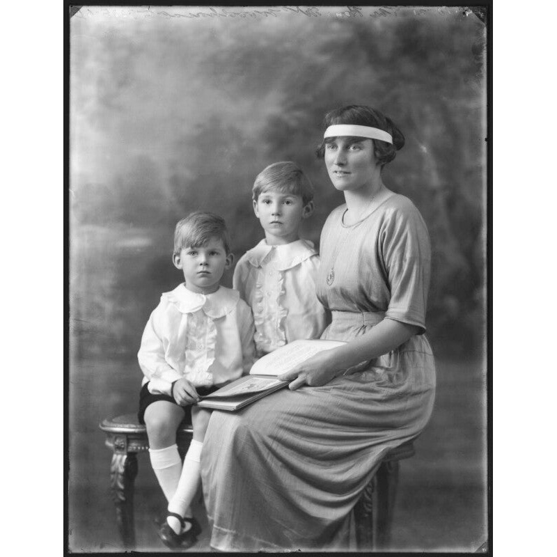 Christopher Woodhouse, 5th Baron Terrington; David Woodhouse, 4th Baron Terrington; Valerie Woodhouse (ne Phillips), Lady Terrington Greetings Card