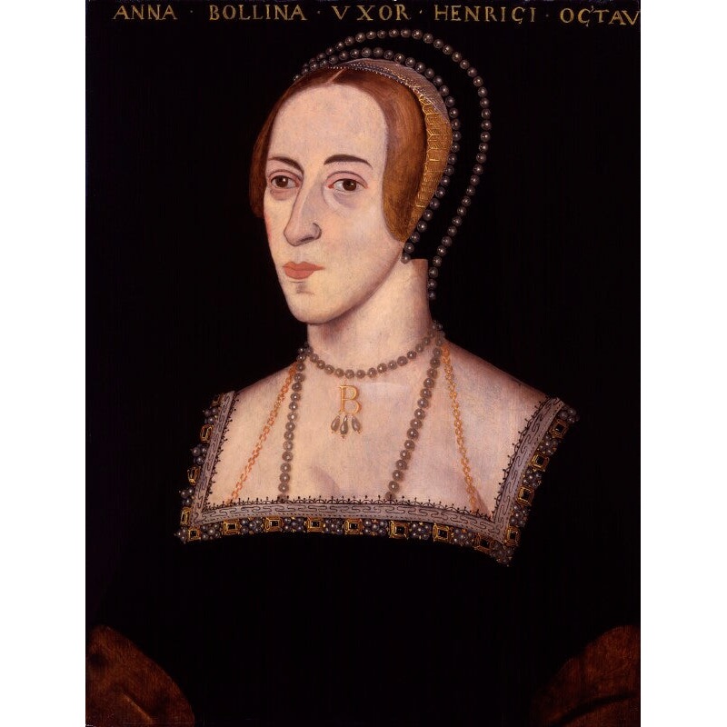 Anne Boleyn Portrait Print-Unframed & Black Frame & Grey Frame & Oak Frame & White Frame-Extra small (glossy paper only) & Small & Medium & Large & Extra large (unframed, glossy paper only)-Glossy photo paper & Matt art paper & Canvas (medium only)