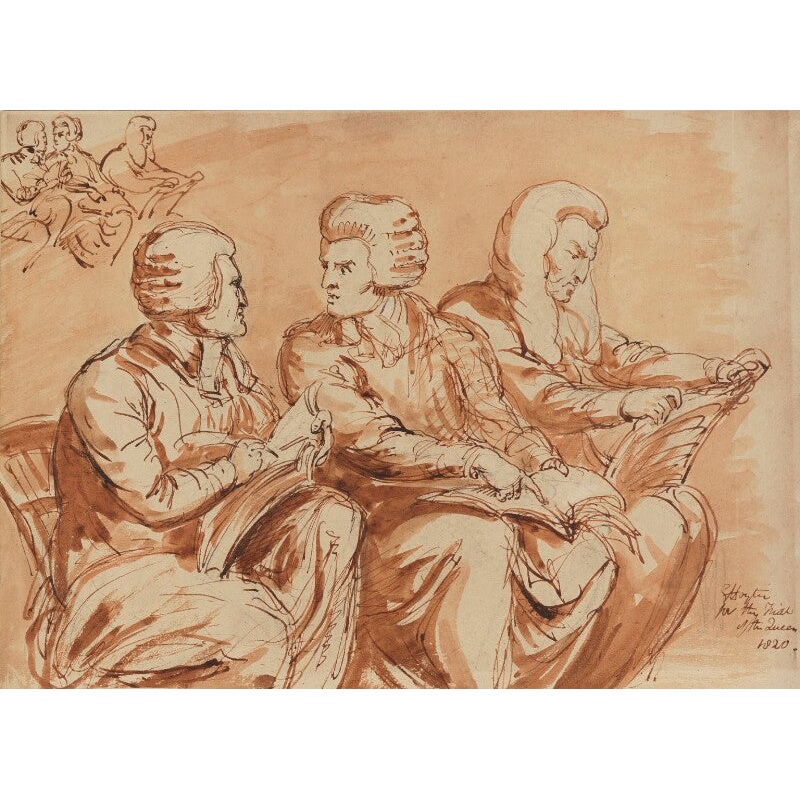 William Adams, James Parke, 1st Baron Wensleydale and Sir Christopher Robinson Greetings Card