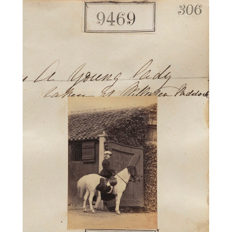 ‘A young lady taken at Willesden Paddock’ (Unknown woman) Greetings Card