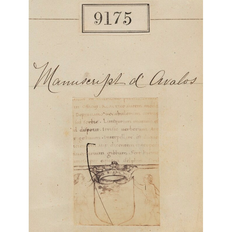 ‘Detail from Manuscript d’Avalos’ Greetings Card