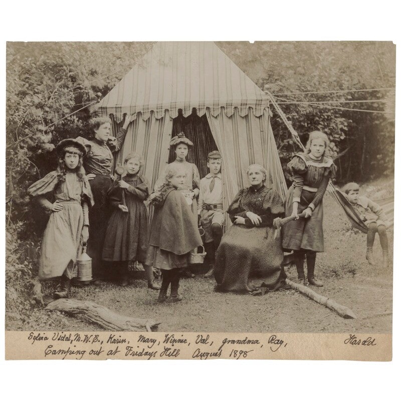 ‘Camping out at Friday’s Hill’ Greetings Card