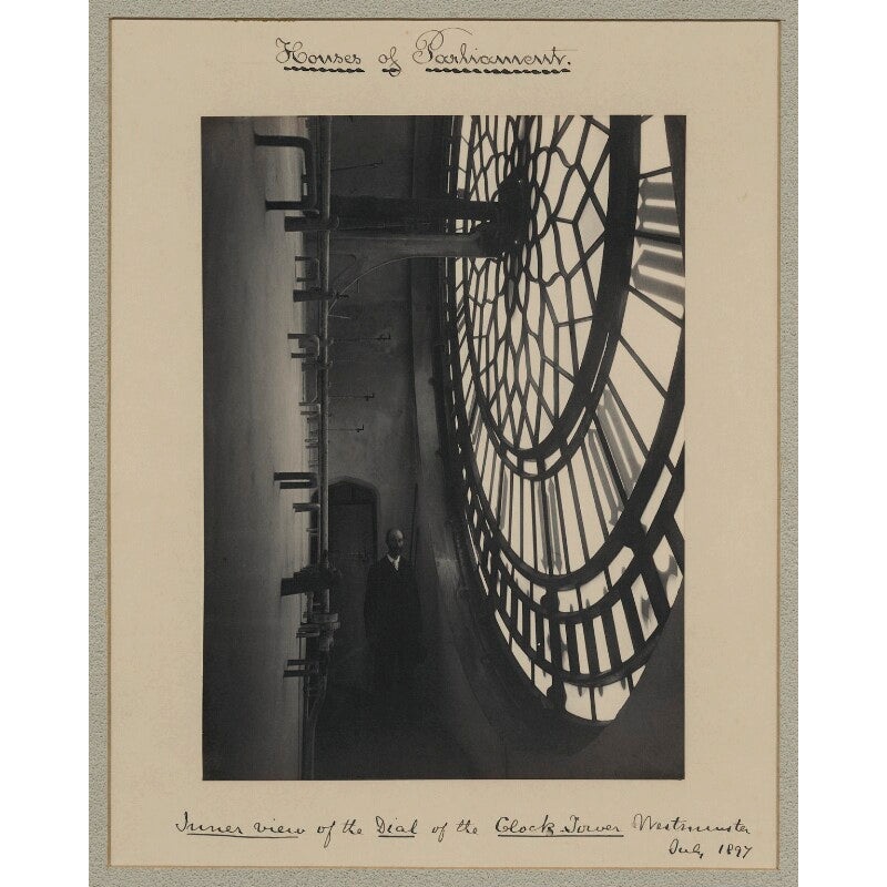 ‘Inner view of the Dial of the Clock-Tower, Westminster’ (Unknown man) Greetings Card