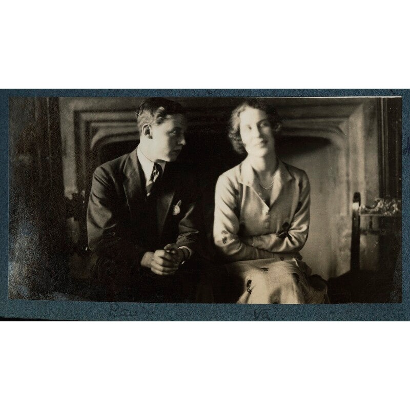 ‘Arthur Paul Gore, 7th Earl of Arran; Hon. Victoria Helen Colman (ne Loder) Greetings Card