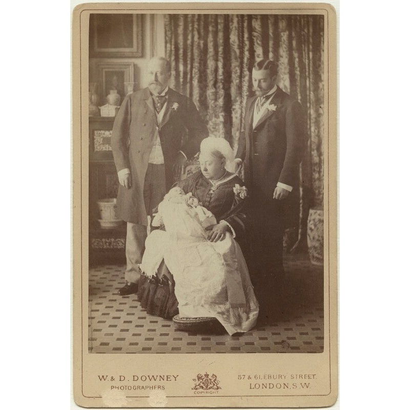 ‘Four Generations’ (King Edward VII; Prince Edward, Duke of Windsor (King Edward VIII); Queen Victoria; King George V) Greetings Card
