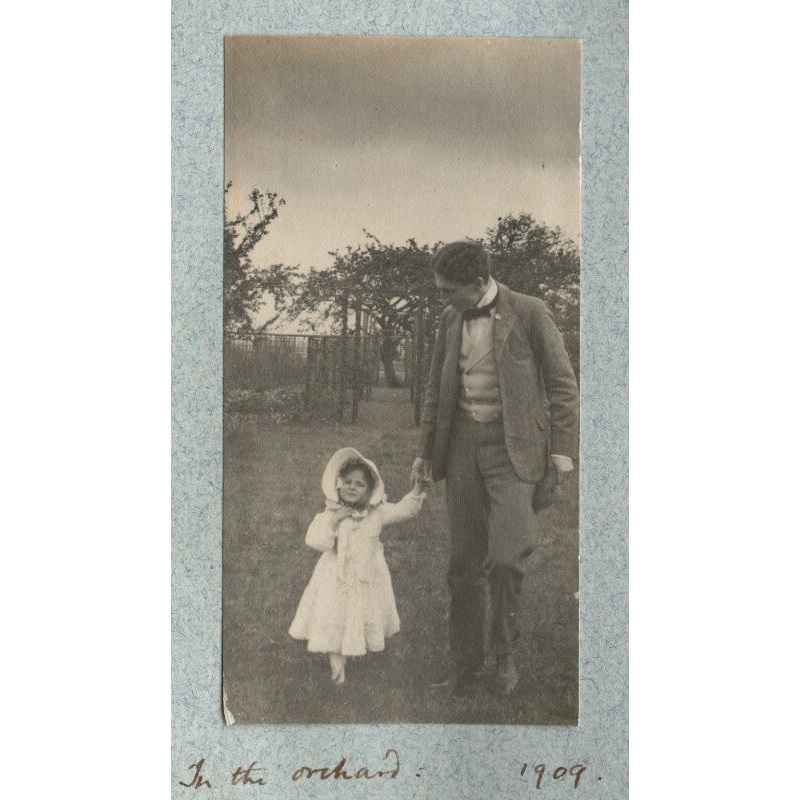 ‘In the orchard’ (Julian Vinogradoff (ne Morrell); Philip Edward Morrell) Greetings Card