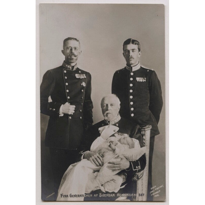 ‘Four Generations of Swedish Royalty’ Greetings Card