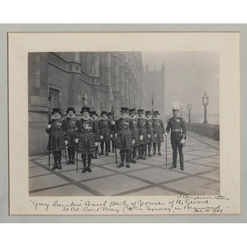 ”Guy Fawkes’ Search Party of Yeomen of the Guard’ Greetings Card