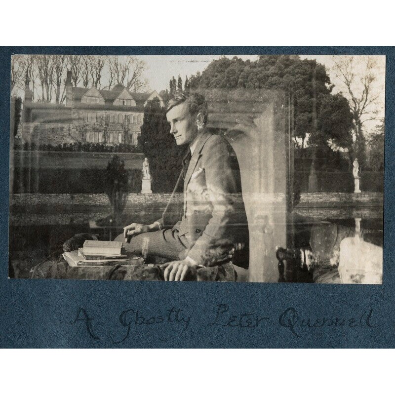 ‘A ghostly Peter Quenell’ (Sir Peter Courtney Quennell) Greetings Card