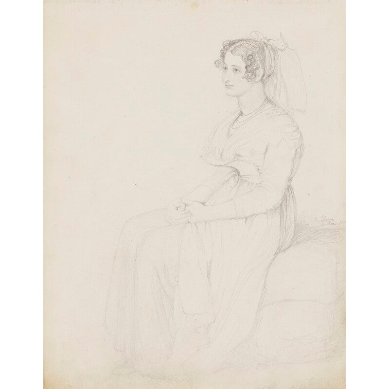 Woman of Genzano Greetings Card