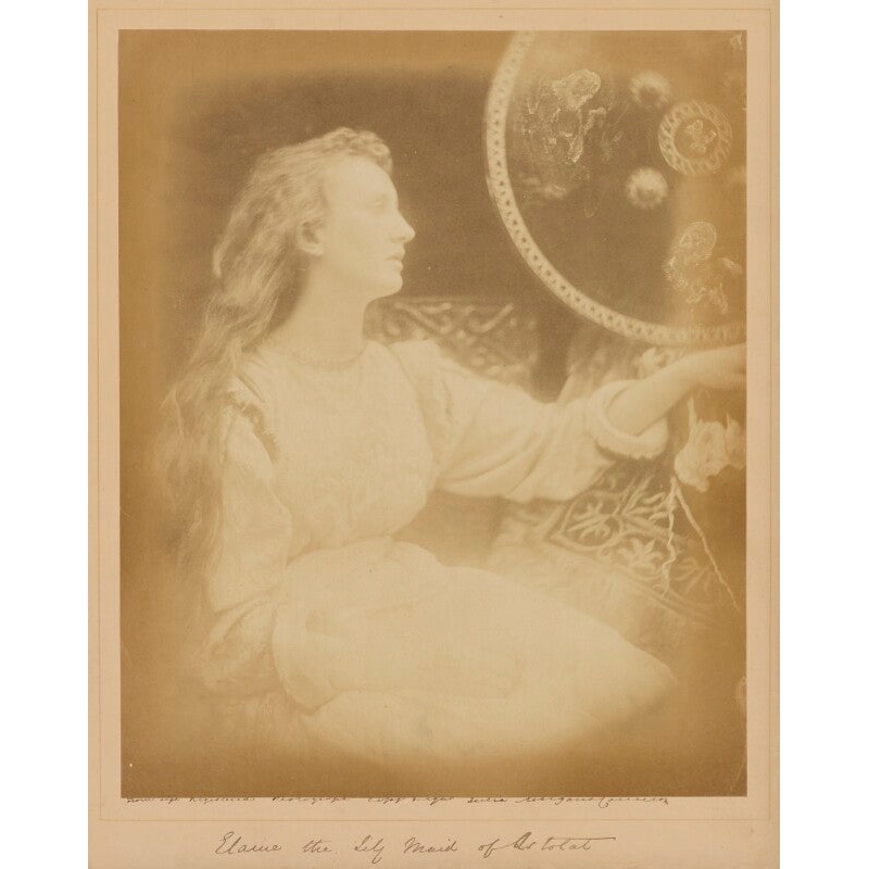 ‘Elaine the Lily maid of Astolat’ (May Prinsep) Greetings Card