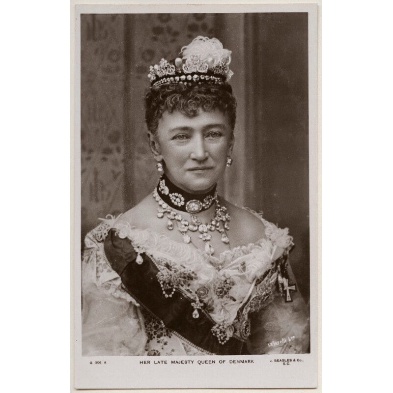 ‘Her Late Majesty Queen of Denmark’ (Louise, Queen of Denmark) Greetings Card