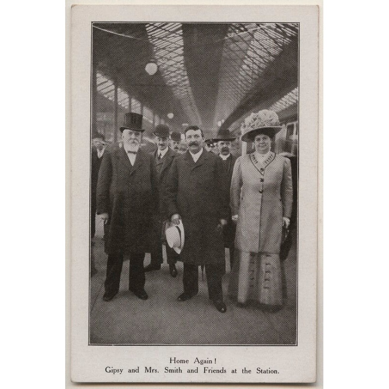 ‘Home Again! Gipsy and Mrs. Smith and Friends at the Station’ Greetings Card