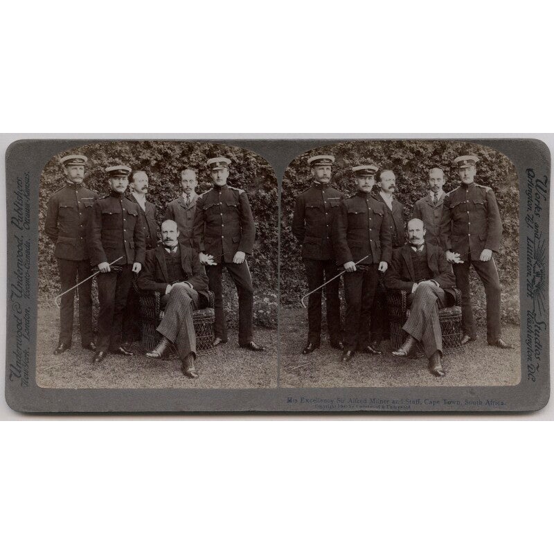 ‘His Excellency Sir Alfred Milner and Staff, Cape Town, South Africa’ Greetings Card