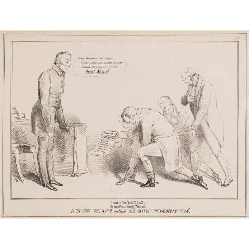 A New Farce called a County Meeting Portrait Print