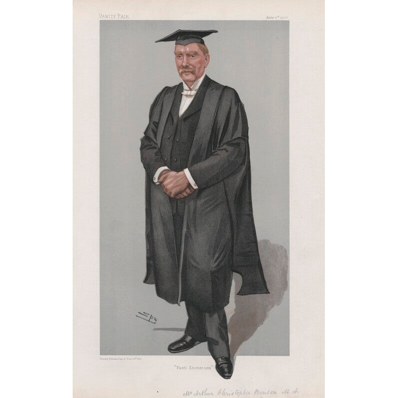 Arthur Christopher Benson (‘Men of the Day. No. 881. Fasti Etonenses.’) Portrait Print