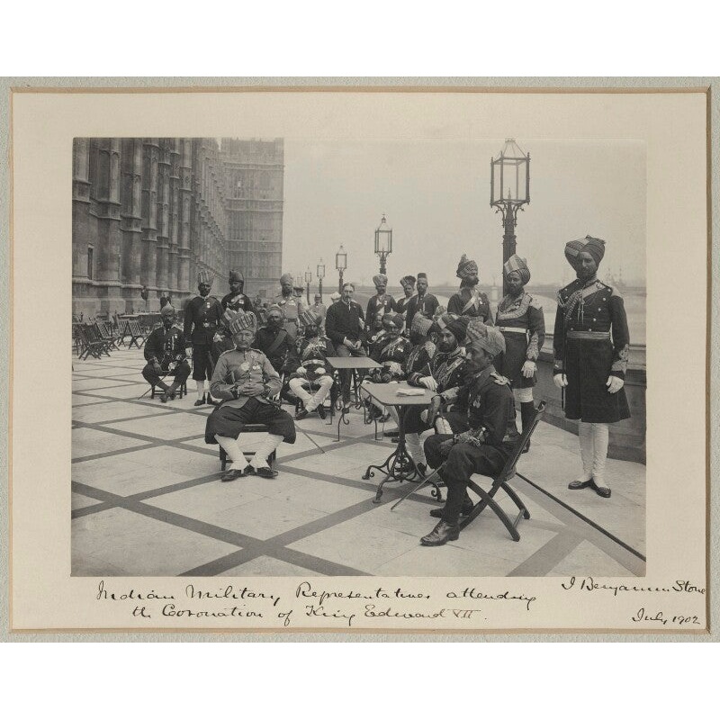 ‘Indian Military Representatives Attending the Coronation of King Edward VII’ Greetings Card