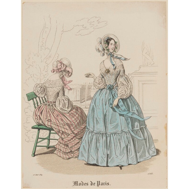 ‘Modes de Paris’, 15 August 1839 Greetings Card