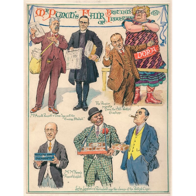 ‘Mr. Punch’s Fair of British Industries’ Greetings Card