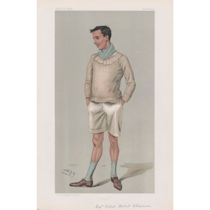 Wilfrid Hubert Chapman (‘Men of the Day. No. 872. C.U.B.C.’) Portrait Print