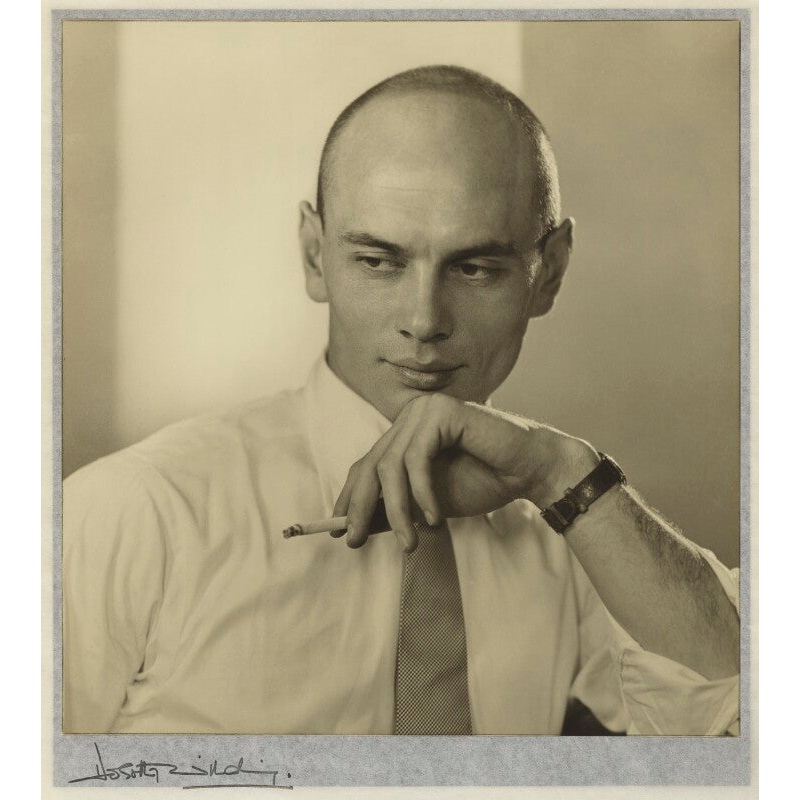 Yul Brynner Portrait Print-Unframed & Black Frame & Grey Frame & Oak Frame & White Frame-Extra small (glossy paper only) & Small & Medium & Large & Extra large (unframed, glossy paper only)-Glossy photo paper & Matt art paper & Canvas (medium only)