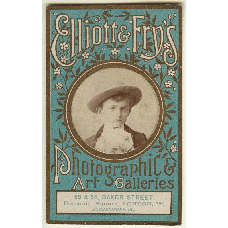 ‘Elliott & Fry’s Photographic & Art Galleries’ (Unknown boy) Greetings Card