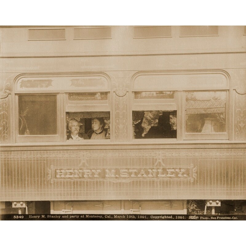 ‘Henry M. Stanley and party at Monterey’ (Sir Henry Morton Stanley; Dorothy (ne Tennant), Lady Stanley) Greetings Card