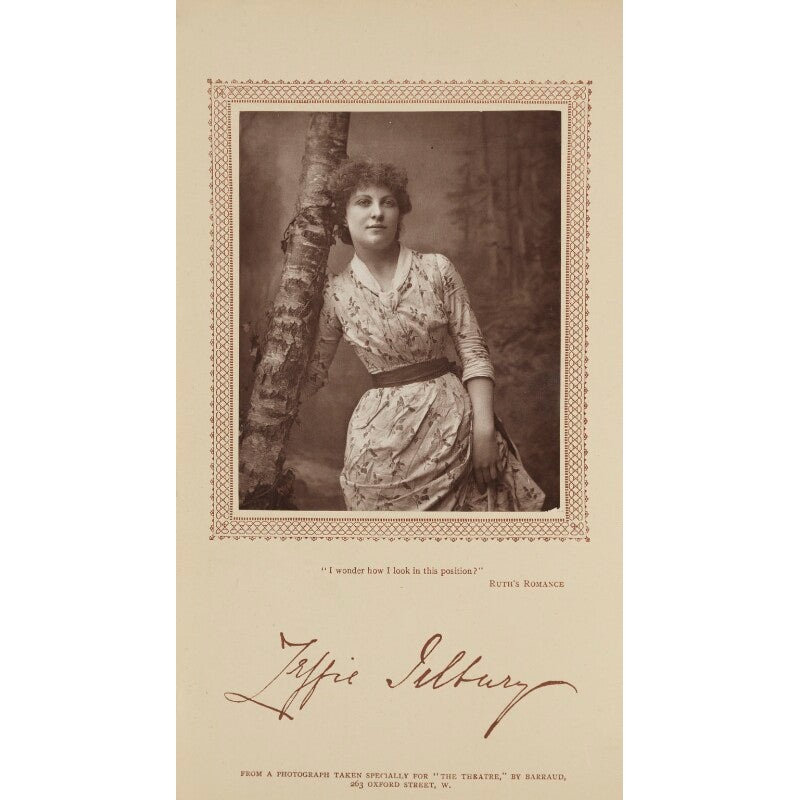 Zeffie Tilbury (Mrs L.D. Woodthorpe) in ‘Ruth’s Romance’ Greetings Card