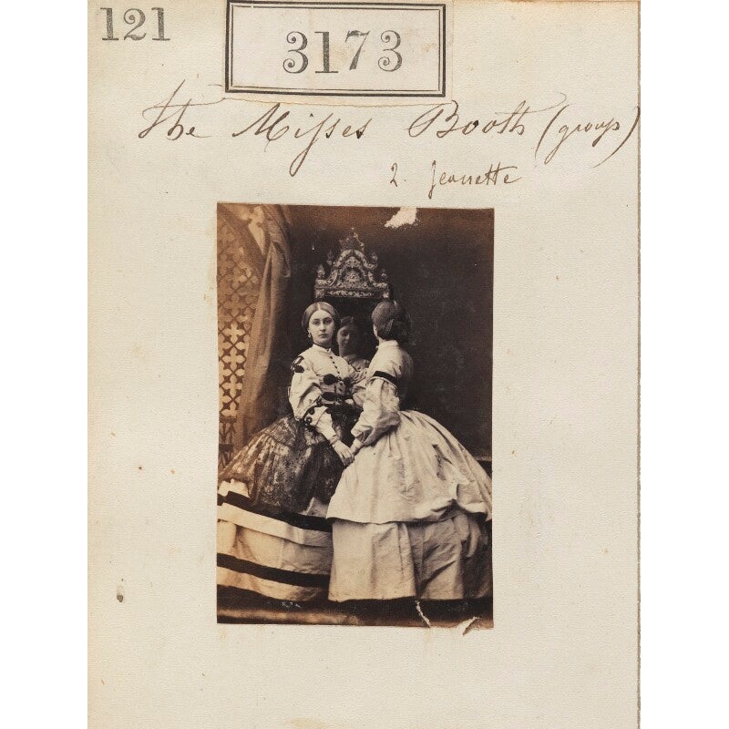 ‘The Misses Booth’ (Janet Booth; Mary Augusta Booth) Portrait Print