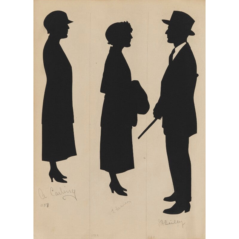 A. Carling; an unknown woman; J.A. Bailey Portrait Print