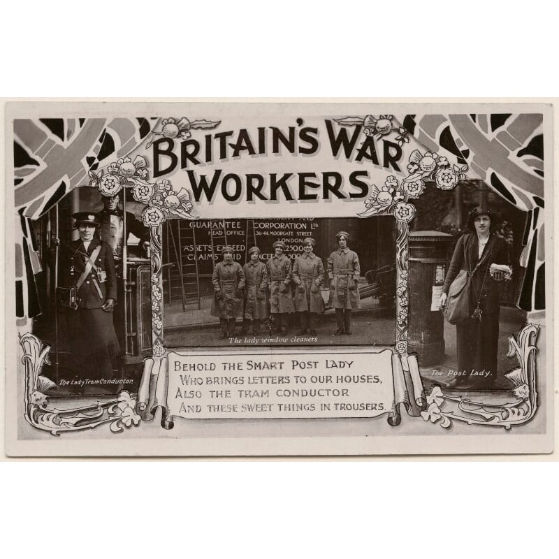 ‘Britain’s War Workers’ (Eight unknown sitters) Greetings Card