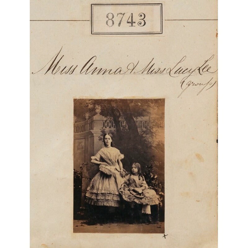 (Frances) Anna Lee; Lucy Agnes Lee (‘Miss Anna & Miss Lucy Lee (group)’) Portrait Print