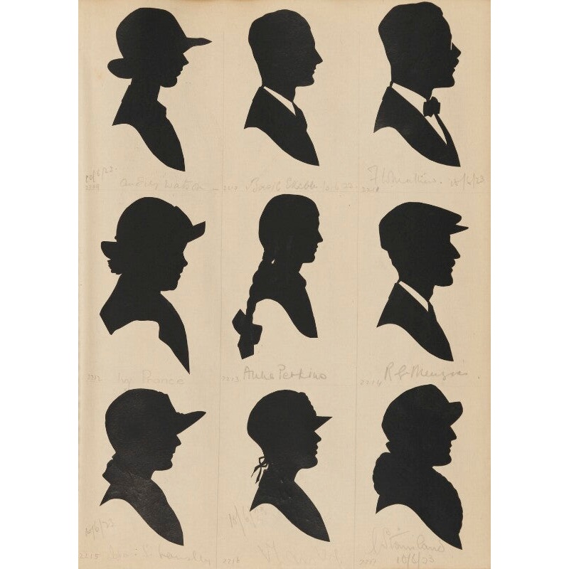 Tourists on the West Pier, Brighton (Audrey Watson; Basil Webb; F. Wheathew; Ivy Prance; Anne Perkins; R.G. Menzies; Ida S. Lansley; Violet Lansley; I. Stanislaws?) Portrait Print