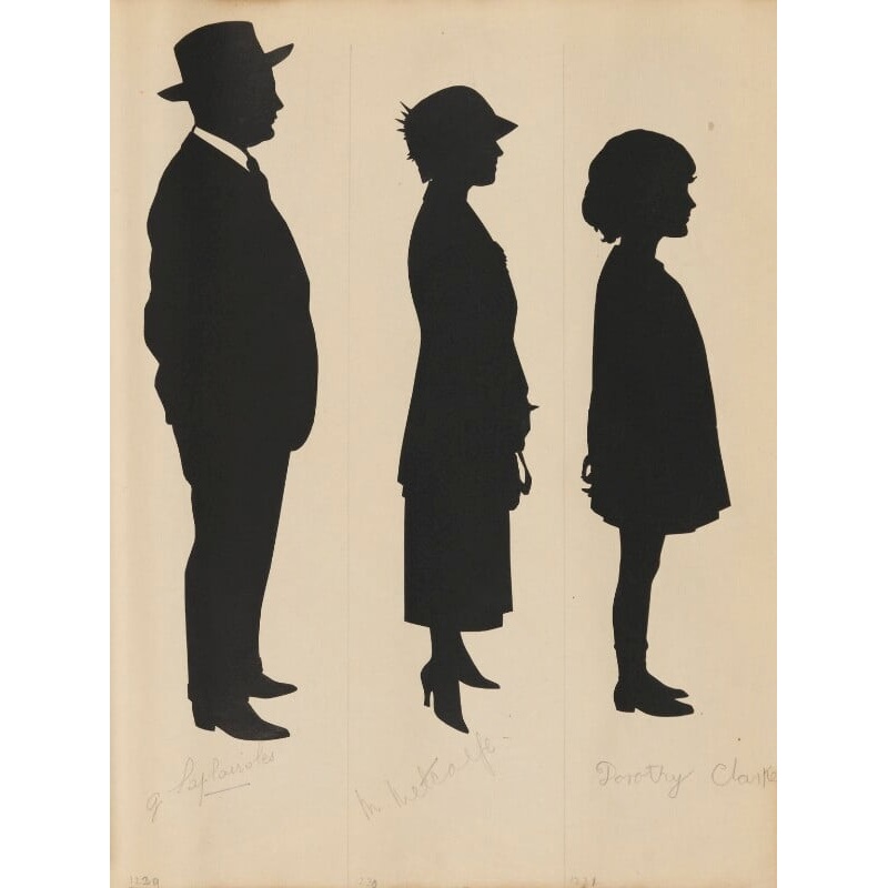 Tourists on the West Pier, Brighton (G. Saplairoles; M. Metcalfe; Dorothy Clarke) Portrait Print