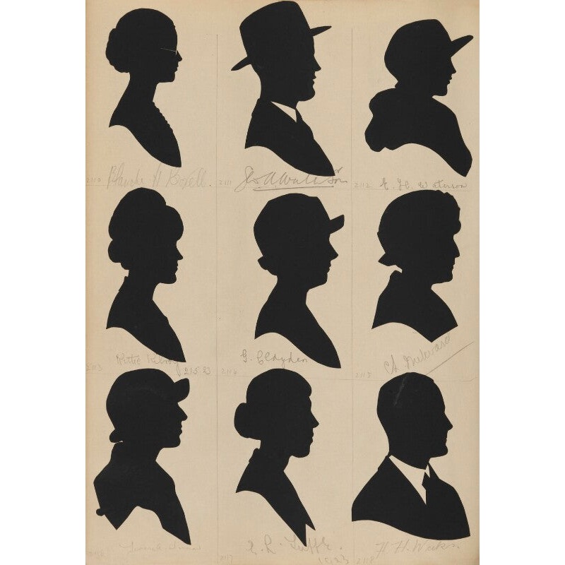 Tourists on the West Pier, Brighton (includes Blanche H. Boxell; G?.W.A. Waterson; E.H. Waterson; Kittie Kilroy) Portrait Print