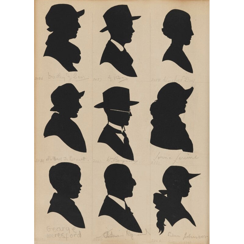 Tourists on the West Pier, Brighton (includes Dorothy J. Cass; G.V. Day; Winifred Day; Mildred T. Bennett) Portrait Print