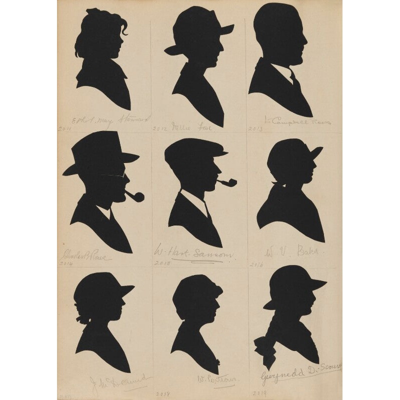 Tourists on the West Pier, Brighton (includes E.M. Stannard; Nellie Foal; L. Campbell Rowe; Charles B. Rowe) Portrait Print