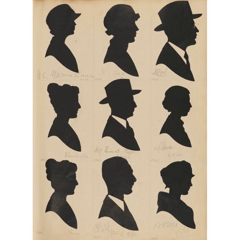 Tourists on the West Pier, Brighton (includes M?.E. Morris Cane; R?.S. Leach; H?.E. Leach; H. Lewis) Portrait Print