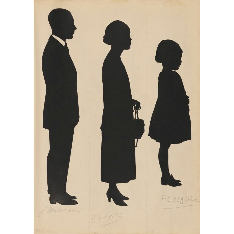 Tourists on the West Pier, Brighton (J. Mason; B. Ridgway; Peggy Oliver) Portrait Print