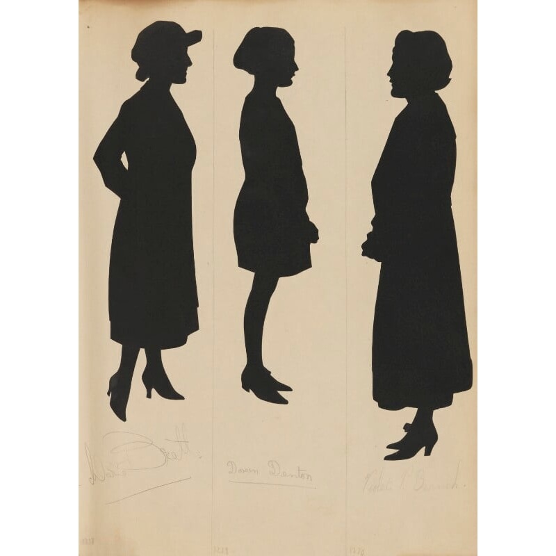 Tourists on the West Pier, Brighton (Marie? Brett; Doreen Denton; Violet P. Branch) Portrait Print