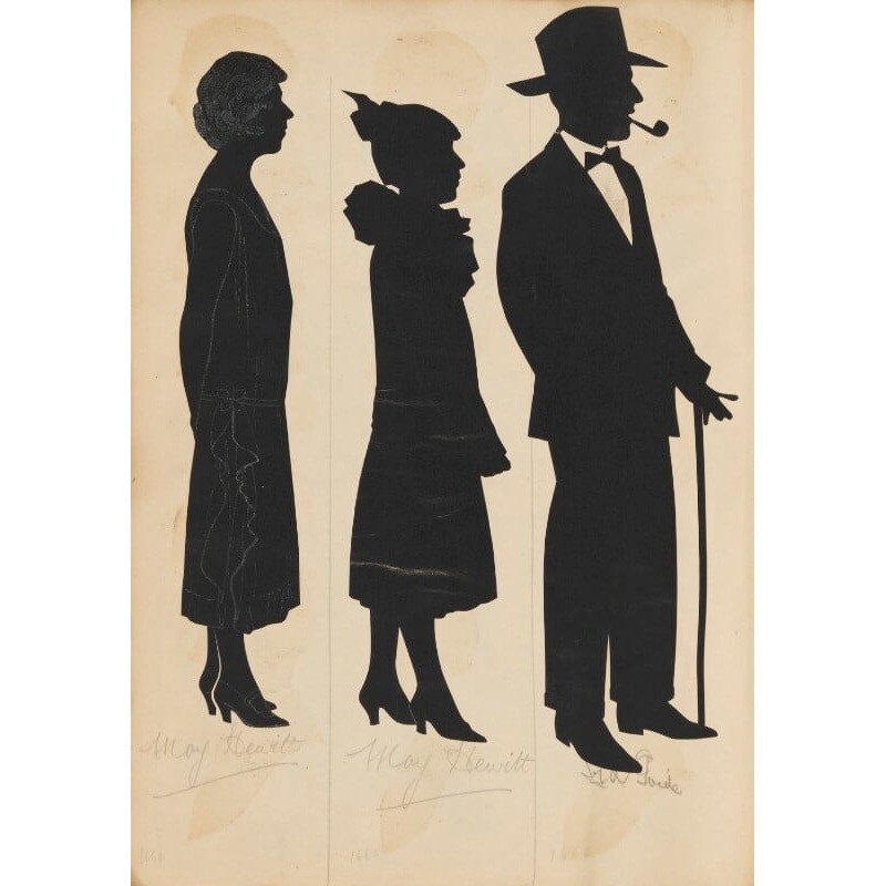 Tourists on the West Pier, Brighton (May Hewitt; May Hewitt; an unknown man) Portrait Print