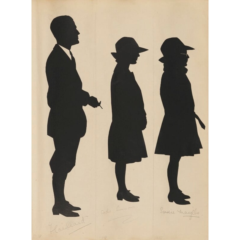 Tourists on the West Pier, Brighton (Mr Haillard; Sadie Simmons; Sadie? Mayles) Portrait Print