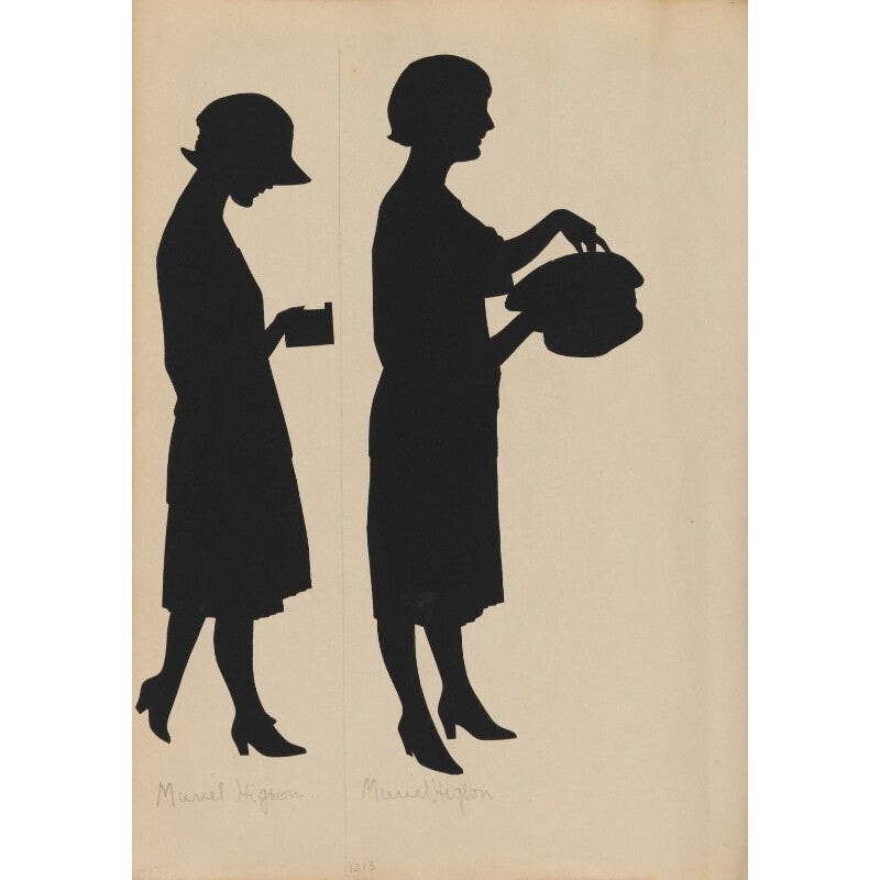 Tourists on the West Pier, Brighton (Muriel Higson) Portrait Print