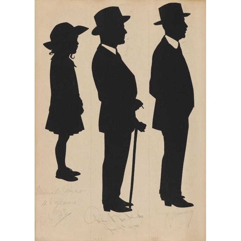 Tourists on the West Pier, Brighton (Muriel Jones; Porter Hue Drae?; G. Caveny?) Portrait Print