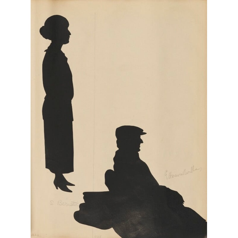 Tourists on the West Pier, Brighton (S. Bernstein; E?. Harenson Williams) Portrait Print